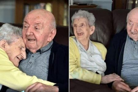 پیر زن ۹۸ ساله برای مراقبت از پسر ۸۰ ساله خود به خانه سالمندان رفت!